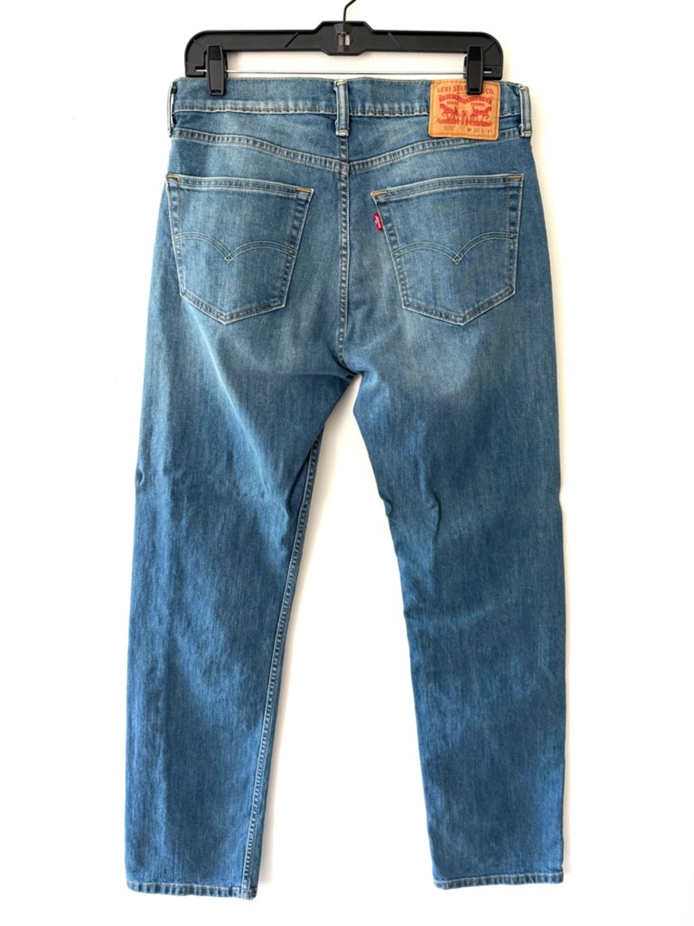 Levi’s 505 Regular Fit Straight Leg Jeans Men’s 32x34 Medium Wash Indigo Denim